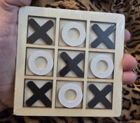 WOODEN TIC TAC TOE SET