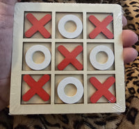 WOODEN TIC TAC TOE SET