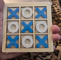 WOODEN TIC TAC TOE SET