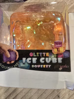 BIG CONFETTI GLITTER ICE CUBE SQUISHY