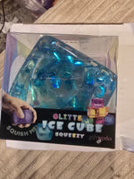 BIG CONFETTI GLITTER ICE CUBE SQUISHY