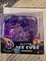 BIG CONFETTI GLITTER ICE CUBE SQUISHY
