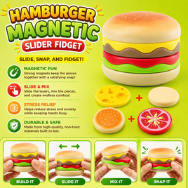 HAMBURGER MAGNETIC SLIDER FIDGET