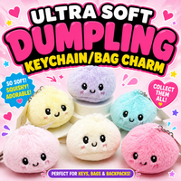 ULTRA SOFT DUMPLING KEYCHAIN/BAG CHARM