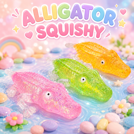 8" ALLIGATOR SQUISHY