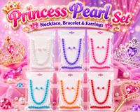 PRINCESS PEARL JEWELRY SET (Necklace, Bracelet, Earrings)