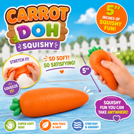 5" CARROT DOH SQUISHY