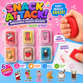 SNACK ATTACK KNEADABLE DOUGH ERASERS