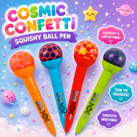 COSMIC CONFETTI SQUISHY BALL PEN
