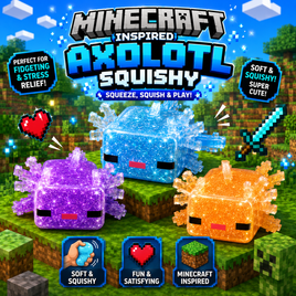 AXOLOTYL MINECRAFT INSPIRED SQUISHY