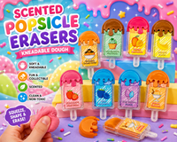 SCENTED POPSICLE ERASERS (KNEADABLE DOUGH)