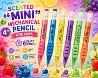 SCENTED "MINI" MECHANICAL PENCILS WITH GRIPS (4")