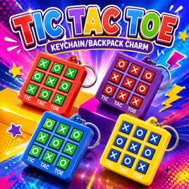 Tic Tac Toe Keychain/Backpack Charm