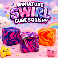 MINIATURE SWIRL CUBE SQUISHY