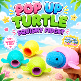 POP UP TURTLE SQUISHY FIDGET