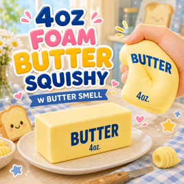 4oz Foam Butter Squishy (butter smell)