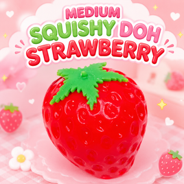 MEDIUM STRAWBERRY DOH SQUISHY