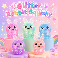 4" GLITTER SPARKLE BUNNY SQUISHY