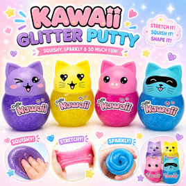 KAWAII GLITTER PUTTY (NOT SLIME)