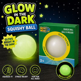 GLOW IN THE DARK SQUISHY BALL