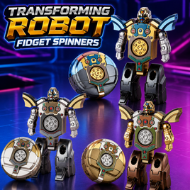 TRANSFORMING ROBOT FIDGET SPINNER
