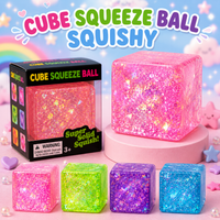 BIG GLITTER CUBE SQUISHY