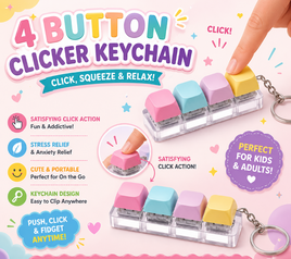 4 BUTTON PASTEL CLICKER FIDGET (KEYCHAIN)