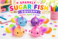 Sparkly Sugar Fish Squishy