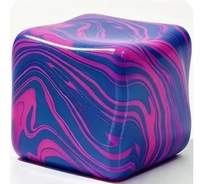 MINIATURE SWIRL CUBE SQUISHY