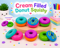 Creamy Filled Donut Squishy-Scruchems