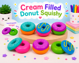 Creamy Filled Donut Squishy-Scruchems