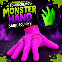 SCRUNCHEMS MONSTER HAND SAND SQUISHY