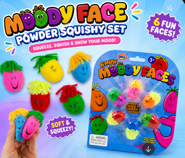 Moody Faces Powder Squishy Set