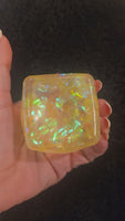 BIG CONFETTI GLITTER ICE CUBE SQUISHY