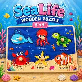 SeaLife Wooden Puzzle (6"x9")